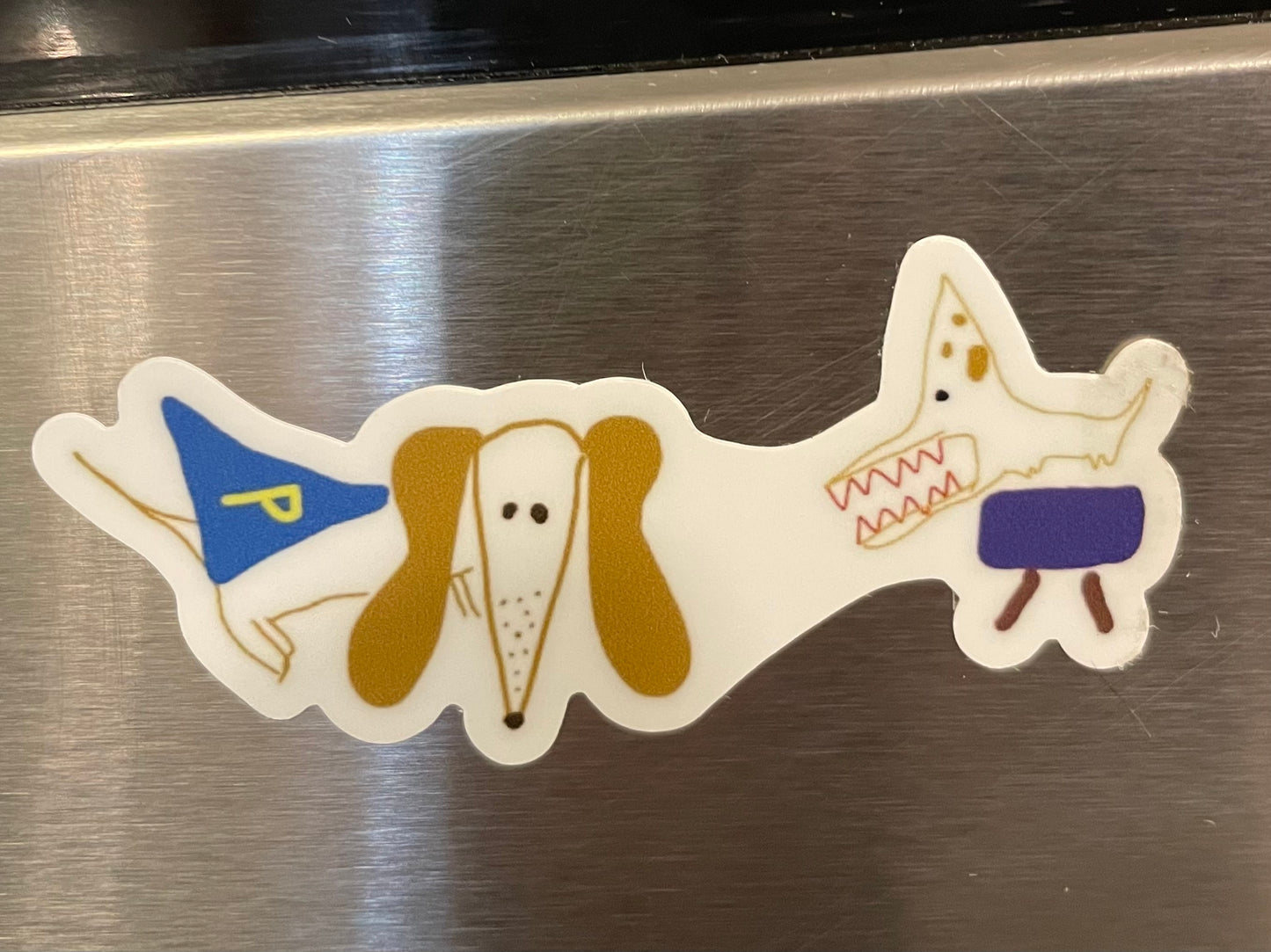 Puppy and Nyx Action Art Sticker